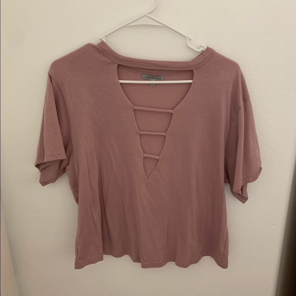 Charlotte Russe Mauve Tee